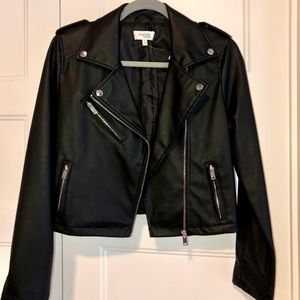 Black Leather Jacket- new with tags!